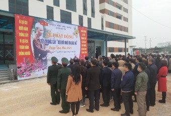UBND huyện tổ chức Lễ phát động “Tết trồng cây” Xuân Quý Mão năm 2023 tại Khuôn viên Trung tâm Y tế huyện