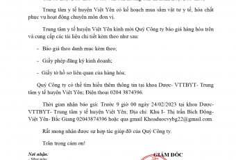THƯ MỜI BÁO GIÁ (21.02.2023)