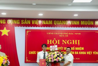 BỆNH VIỆN ĐA KHOA VIỆT YÊN TỔ CHỨC HỘI NGHỊ CÔNG BỐ QUYẾT ĐỊNH BỔ NHIỆM PHÓ GIÁM ĐỐC BỆNH VIỆN