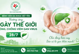 Bệnh viện Đa khoa Việt Yên đẩy mạnh các hoạt động phòng, chống viêm gan virus hưởng ứng Ngày Thế giới phòng, chống viêm gan virus (28/7)