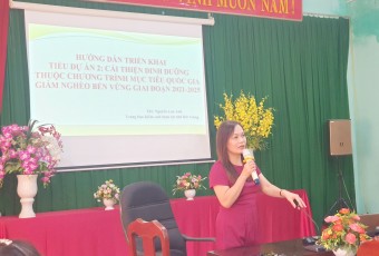 TTYT huyện Việt Yên tổ chức tập huấn hướng dẫn, hỗ trợ triển khai thực hiện công tác dinh dưỡng tại trường học