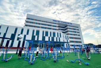 Khuôn viên TTYT huyện Việt Yên - Nơi hòa quyện sức khỏe, niềm vui và gắn kết