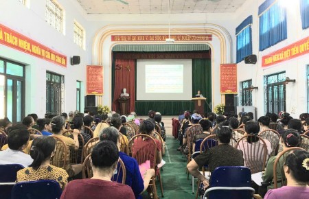 Hội nghị truyền thông về chăm sóc sức khỏe người cao tuổi tại xã Việt Tiến