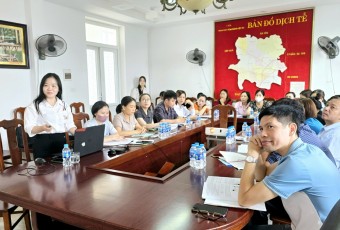 TTYT Việt Yên phối hợp đào tạo nhân viên y tế thôn, tổ dân phố