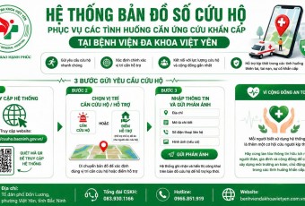HỆ THỐNG BẢN ĐỒ SỐ CỨU HỘ PHỤC VỤ CÁC TÌNH HUỐNG CẦN ỨNG CỨU KHẨN CẤP TẠI BỆNH VIỆN ĐA KHOA VIỆT YÊN