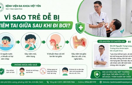 ĐI BƠI TƯỞNG VÔ HẠI, NHIỀU TRẺ PHẢI NHẬP VIỆN VÌ VIÊM TAI GIỮA
