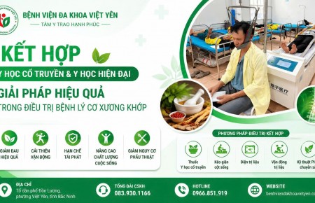 KẾT HỢP Y HỌC CỔ TRUYỀN VÀ Y HỌC HIỆN ĐẠI – GIẢI PHÁP TOÀN DIỆN TRONG ĐIỀU TRỊ BỆNH LÝ CƠ XƯƠNG KHỚP